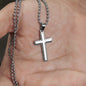 Stainless Cross Necklace with Ball Chain