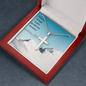 Stainless Cross Necklace with Ball Chain