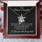 To My Bonus Daughter Forever Love Necklace Gift for Christmas, Birthday, Just Because