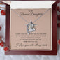 To My Bonus Daughter Forever Love Necklace Gift for Christmas, Special Occasions, Birthday