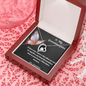 To My Granddaughter, Love Grandma Forever Love Necklace