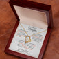 Forever Love Necklace To My Beautiful Daughter, For Daughter, From Dad, Christmas, Valentine's, Birthday, Wedding, Graduation, 1st Communion