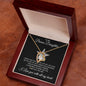 To My Bonus Daughter Forever Love Necklace Gift for Christmas, Birthday, Just Because