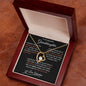 To My Granddaughter, Forever Love Necklace, Granddaughter Gift, Jewelry Gift Box for Her, Birthday Graduation Christmas Gift for Granddaughter