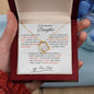 Forever Love Necklace To My Beautiful Daughter, For Daughter, From Dad, Christmas, Valentine's, Birthday, Wedding, Graduation, 1st Communion