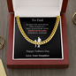 To Dad from Daughter Cuban Link Chain