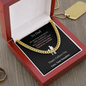 To Dad from Daughter Cuban Link Chain