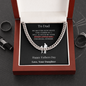 To Dad from Daughter Cuban Link Chain