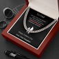 To Dad from Daughter Cuban Link Chain