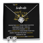 To My Soulmate Love Knot Necklace and Earring Set