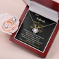 To My Soulmate Love Knot Necklace and Earring Set