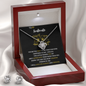 To My Soulmate Love Knot Necklace and Earring Set