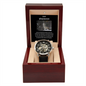 TO MY HUSBAND-MEN'S OPENWORK WATCH