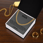 TO MY MAN-MY MISSING PIECE CUBAN LINK CHAIN