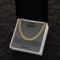 TO MY MAN-MY MISSING PIECE CUBAN LINK CHAIN