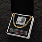 To Dad from Son-Cuban Link Chain in Gold and Stainless Steel