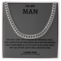 TO MY MAN-MY MISSING PIECE CUBAN LINK CHAIN