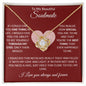 To My Beautiful Soulmate Loveknot Necklace, Gift for Christmas, Special Occasion, Birthday