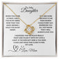 Love Knot Necklace for Daughter Gift from mom Daughter from Mom daughter gift from dad to daughter birthday gift Christmas Gift