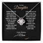 Love Knot necklace to daughter gift from mom, daughter birthday gift, daughter necklace, daughter gift