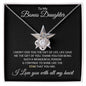 To My Bonus Daughter Love Knot Necklace Gift for Christmas, Birthday, Special occasions