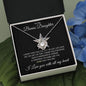 To My Bonus Daughter Love Knot Necklace Gift for Christmas, Birthday, Special occasions