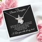 To My Bonus Daughter Love Knot Necklace Gift for Christmas, Birthday, Special occasions