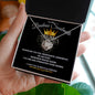 To My Badass Soulmate/ Love Knot Necklace / Mahogany Box with Led Light Valentine's Day Birthday
