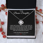 Love Knot necklace for Step Daughter Gift for Step Daughter Bonus Daughter Gift Necklace Blended Family Stepdaughter Gift Christmas Gift Sentimental Gift
