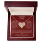 To My Beautiful Wife Love Knot Necklace, Gift for Christmas, Birthday, Special Occasion