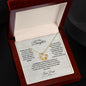 To My Daughter Love Knot Necklace, Father Daughter, Father to Daughter Birthday Gift, Christmas Gift to Daughter from Dad