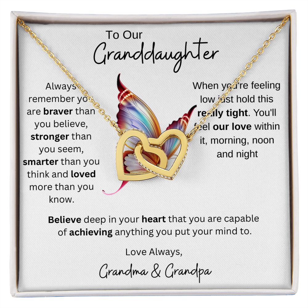 Granddaughter Gift from Grandparents, Gift for Granddaughter, Necklace for Granddaughter, Granddaughter Necklace from Grandma/Grandpa, Birthday Gift