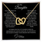 Interlocking Hearts necklace Daughter Gift from Mom to Daughter Gift for Daughter from Mom Daughter Christmas Gift Birthday Gift