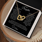 Interlocking Hearts necklace Daughter Gift from Mom to Daughter Gift for Daughter from Mom Daughter Christmas Gift Birthday Gift