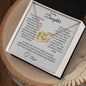 To My Daughter (From Dad) Interlocking Hearts Necklace, Father to Daughter Gift, Birthday Gift To Daughter From Dad, Christmas Gift, Sentimental Gift