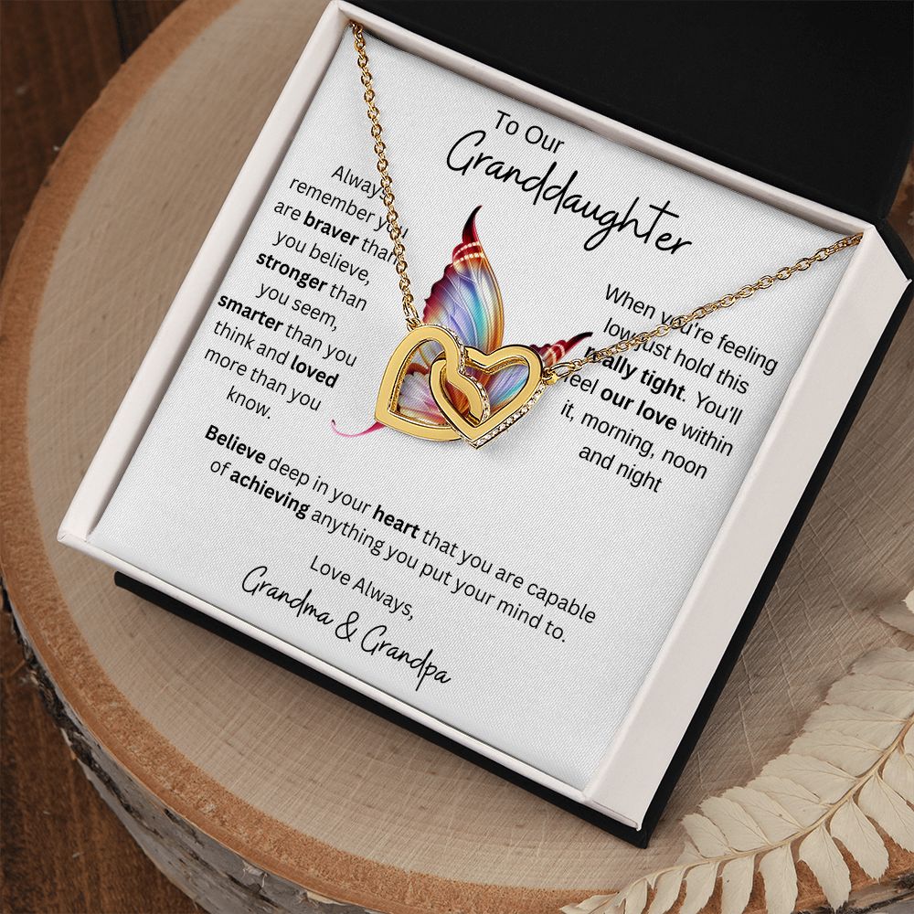 Granddaughter Gift from Grandparents, Gift for Granddaughter, Necklace for Granddaughter, Granddaughter Necklace from Grandma/Grandpa, Birthday Gift