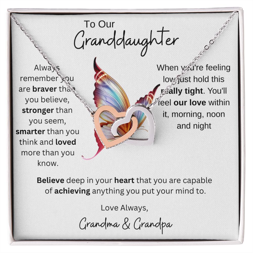 Granddaughter Gift from Grandparents, Gift for Granddaughter, Necklace for Granddaughter, Granddaughter Necklace from Grandma/Grandpa, Birthday Gift