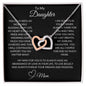 Interlocking Hearts necklace Daughter Gift from Mom to Daughter Gift for Daughter from Mom Daughter Christmas Gift Birthday Gift