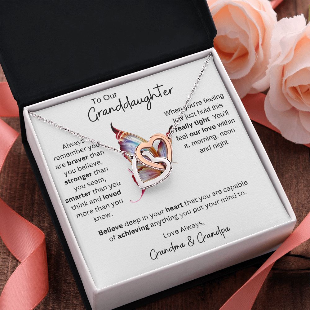 Granddaughter Gift from Grandparents, Gift for Granddaughter, Necklace for Granddaughter, Granddaughter Necklace from Grandma/Grandpa, Birthday Gift