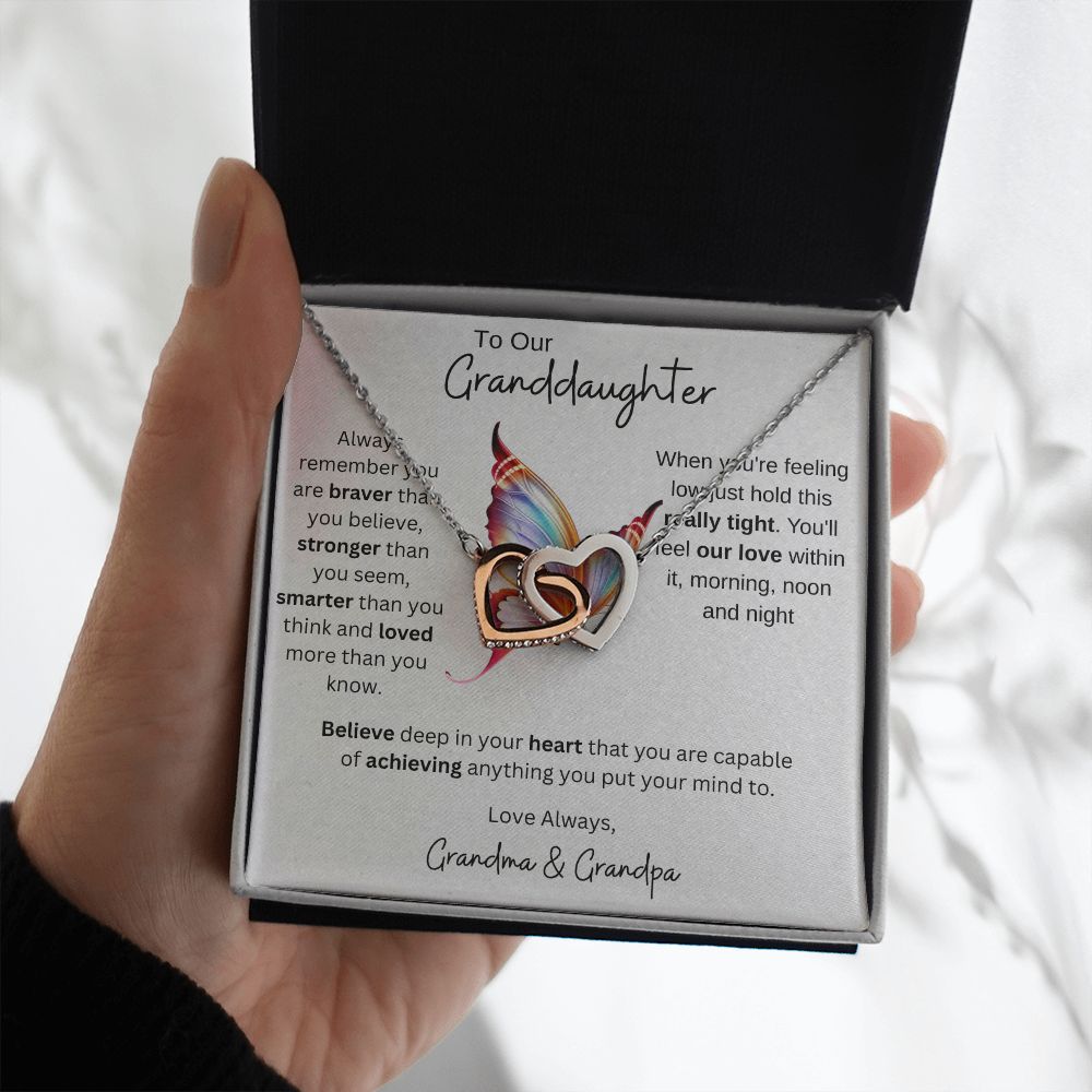 Granddaughter Gift from Grandparents, Gift for Granddaughter, Necklace for Granddaughter, Granddaughter Necklace from Grandma/Grandpa, Birthday Gift