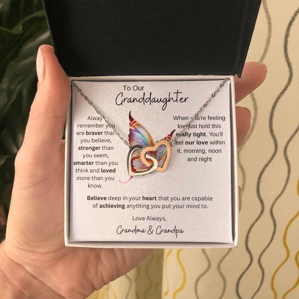 Granddaughter Gift from Grandparents, Gift for Granddaughter, Necklace for Granddaughter, Granddaughter Necklace from Grandma/Grandpa, Birthday Gift