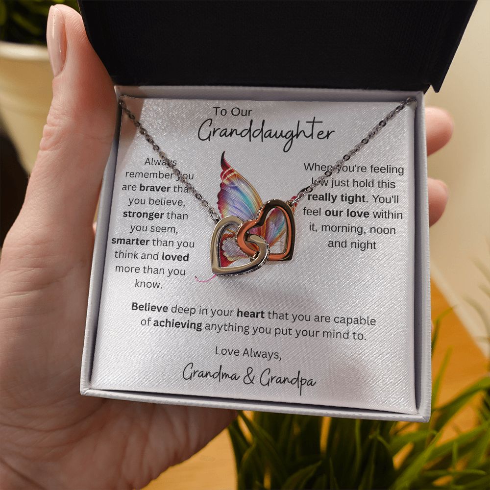 Granddaughter Gift from Grandparents, Gift for Granddaughter, Necklace for Granddaughter, Granddaughter Necklace from Grandma/Grandpa, Birthday Gift