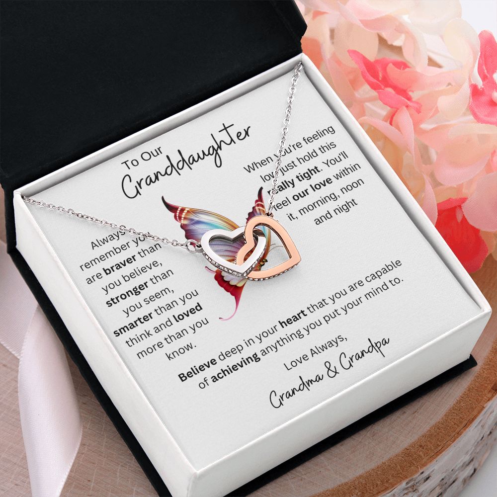 Granddaughter Gift from Grandparents, Gift for Granddaughter, Necklace for Granddaughter, Granddaughter Necklace from Grandma/Grandpa, Birthday Gift