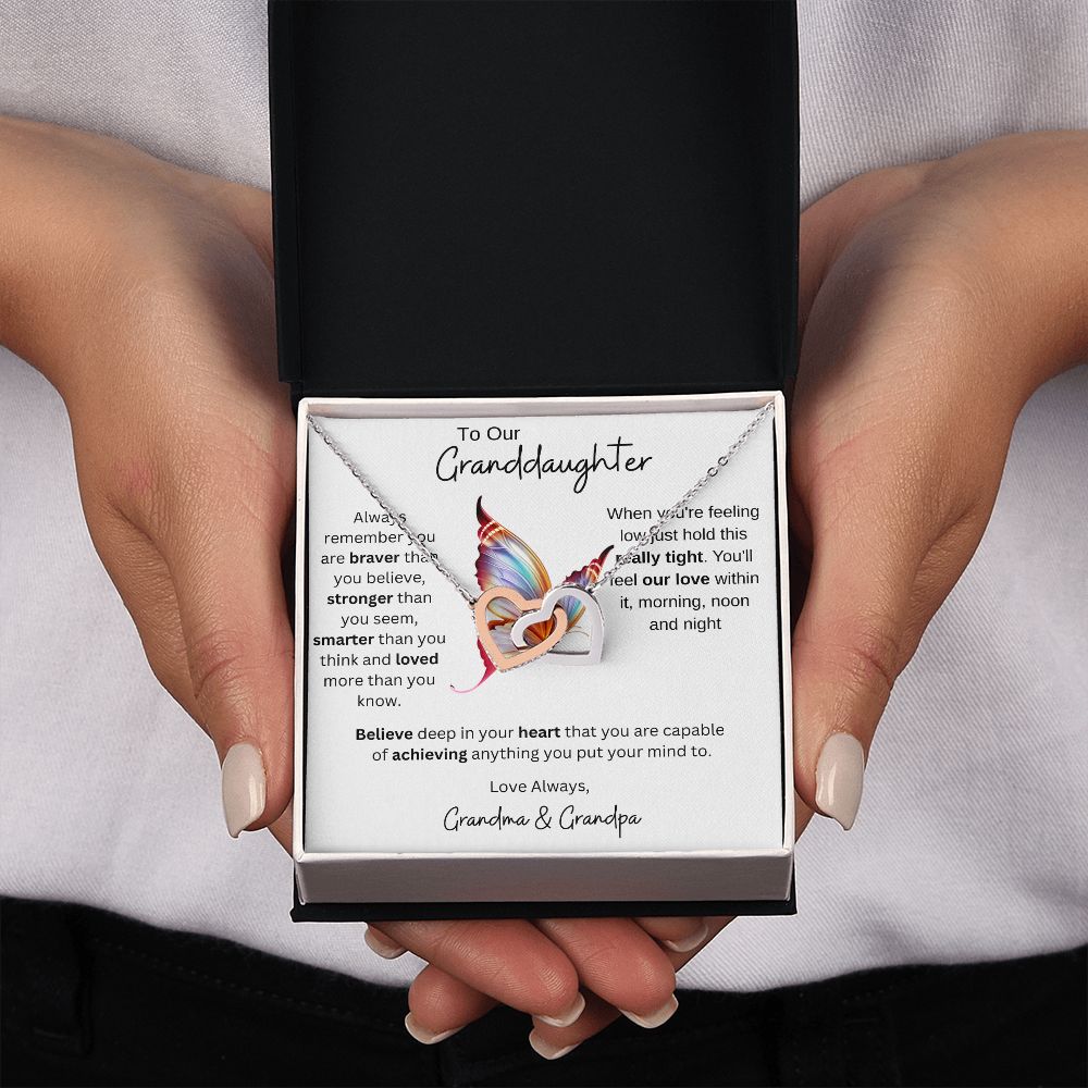 Granddaughter Gift from Grandparents, Gift for Granddaughter, Necklace for Granddaughter, Granddaughter Necklace from Grandma/Grandpa, Birthday Gift