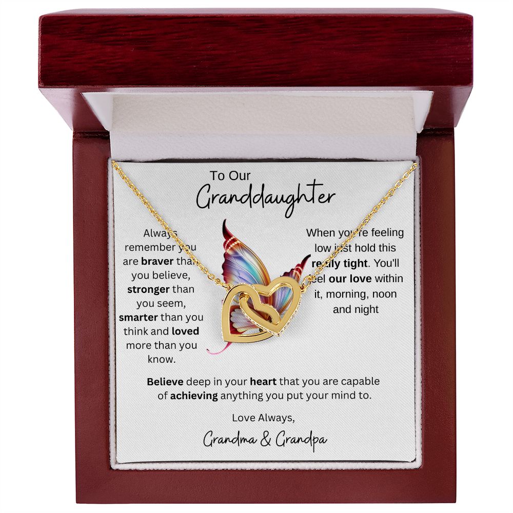 Granddaughter Gift from Grandparents, Gift for Granddaughter, Necklace for Granddaughter, Granddaughter Necklace from Grandma/Grandpa, Birthday Gift