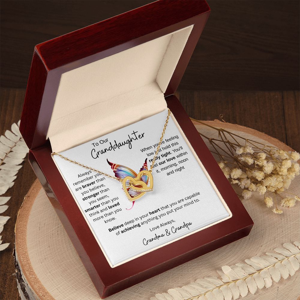 Granddaughter Gift from Grandparents, Gift for Granddaughter, Necklace for Granddaughter, Granddaughter Necklace from Grandma/Grandpa, Birthday Gift