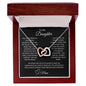 Interlocking Hearts necklace Daughter Gift from Mom to Daughter Gift for Daughter from Mom Daughter Christmas Gift Birthday Gift