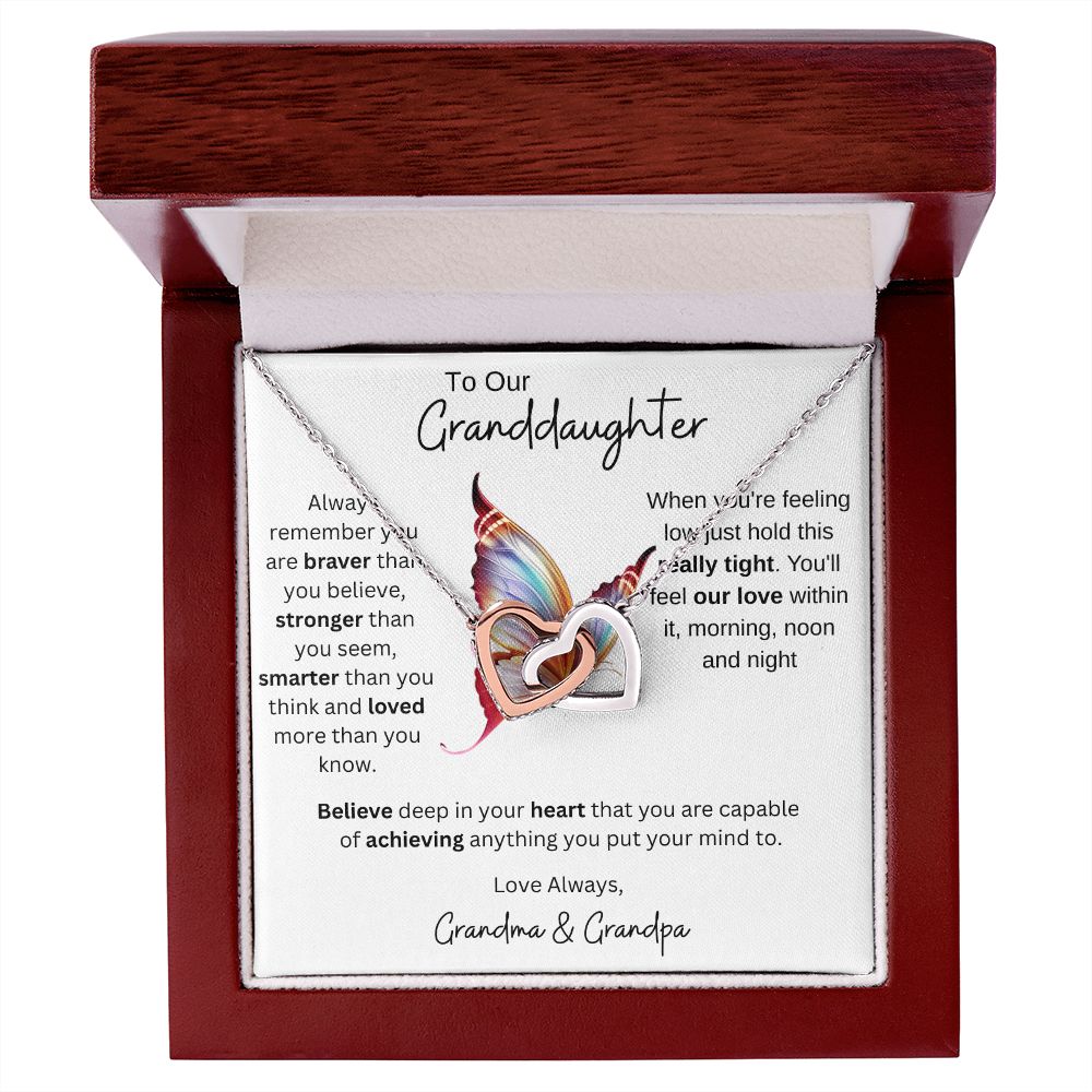 Granddaughter Gift from Grandparents, Gift for Granddaughter, Necklace for Granddaughter, Granddaughter Necklace from Grandma/Grandpa, Birthday Gift