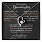 To My Granddaughter, Forever Love Necklace, Granddaughter Gift, Jewelry Gift Box for Her, Birthday Graduation Christmas Gift for Granddaughter