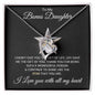 To My Bonus Daughter Forever Love Necklace Gift for Christmas, Birthday, Just Because